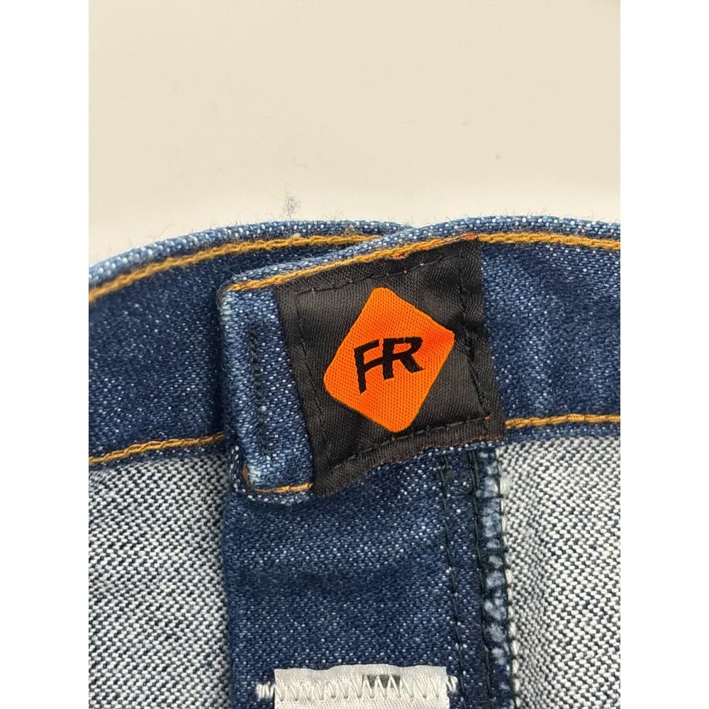 Wrangler FR Jeans Mens Blue Flame Resistant Relaxed Fit Workwear 38x32 NWOT
